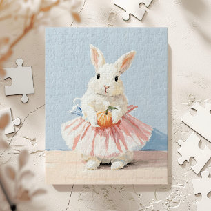 Whimsical Ballerina Konijn Herfst Legpuzzel