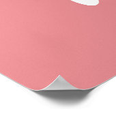 Whimsical Ballerina Penguin met roze bloemen Poster (Hoek)