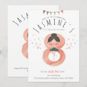 Whimsical Ballet 8e Verjaardag Meisje Kaart (Voorkant / Achterkant)