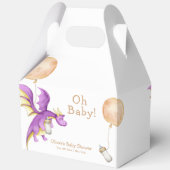 Whimsical Balloon Fairy Dragon Bottle Baby shower Bedankdoosjes (Achterkant)