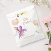 Whimsical Balloon Fairy Dragon Bottle Baby shower Bedankzakje (Gezegeld)