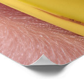 Whimsical Banaan en Pink Monkey Poster (Hoek)