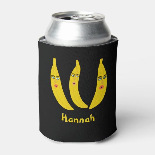 Whimsical Banana Trio BIEDT IT AAN Blikjeskoeler (Blikje Voorkant)