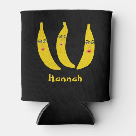 Whimsical Banana Trio BIEDT IT AAN Blikjeskoeler (Voorkant)