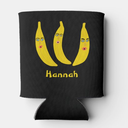 Whimsical Banana Trio BIEDT IT AAN Blikjeskoeler (Achterkant)