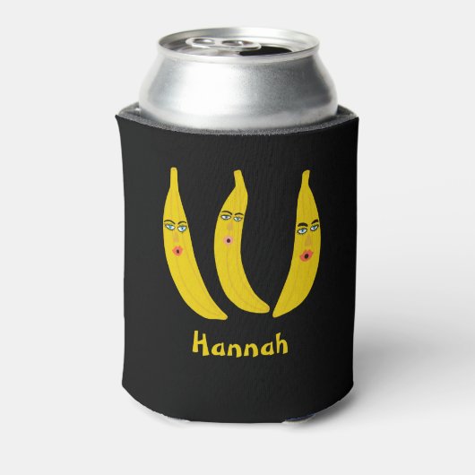 Whimsical Banana Trio BIEDT IT AAN Blikjeskoeler (Blikje Achterkant)