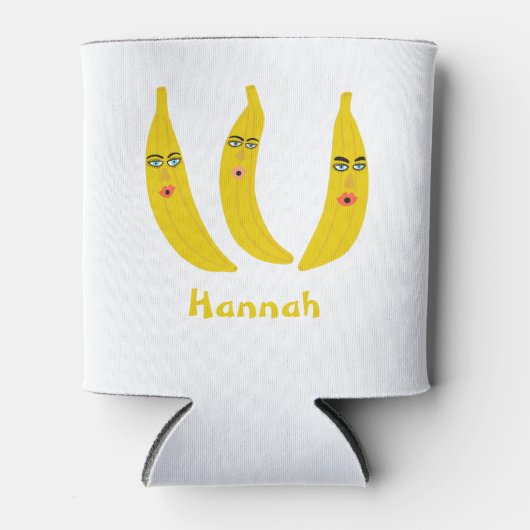 Whimsical Banana Trio BIEDT IT AAN Blikjeskoeler (Voorkant)