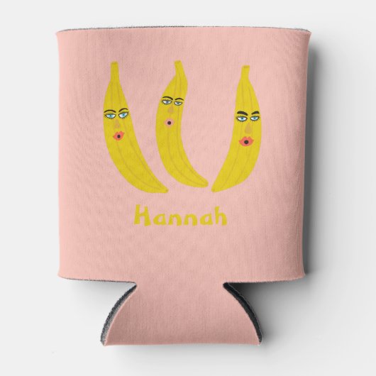 Whimsical Banana Trio BIEDT IT AAN Blikjeskoeler (Voorkant)