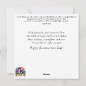 Whimsical Banketbakker Paas Bunny Feestdagenkaart (Achterkant)