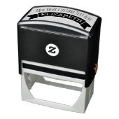 Whimsical Banner met Aangepaste Tekst en Naam Zelfinktende Stempel (Product)