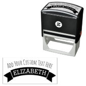 Whimsical Banner met Aangepaste Tekst en Naam Zelfinktende Stempel (In situ)