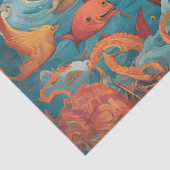 Whimsical Battleship AI-Generated Design Tissuepapier (Detail)