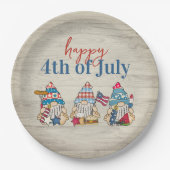 Whimsical BBQ Farmhouse 4th of Juli Papieren Bordje (Voorkant)