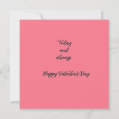 Whimsical Be My Valentine Aangepaste naam plat for Kaart (Achterkant)