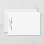 Whimsical Beach Babe Pink Flamingo No. 4 Bedankkaart (Achterkant)