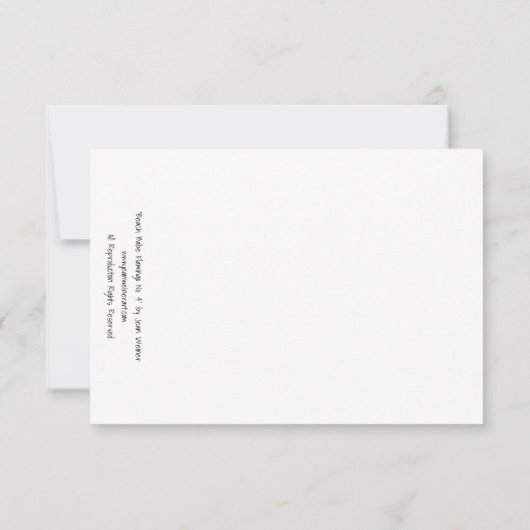 Whimsical Beach Babe Pink Flamingo No. 4 Bedankkaart (Achterkant)