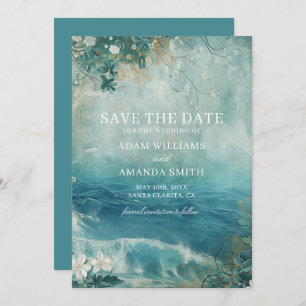 Whimsical Beach Destination Wedding Save The Date