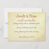 Whimsical Beach Party Kaart (Achterkant)