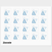 Whimsical Beaker Dank jullie Stickers, Blue Vierkante Sticker (Vel)