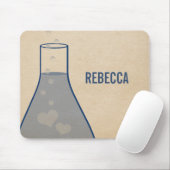 Whimsical Beaker Mousepad, Blue Muismat (Met muis)