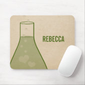 Whimsical Beaker Mousepad, Green Muismat (Met muis)