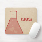 Whimsical Beaker Mousepad, Red Muismat (Met muis)