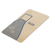 Whimsical Beaker Premium Magnet, Blue Magneet (Linkerzijde)