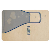 Whimsical Beaker Premium Magnet, Blue Magneet (Horizontaal)