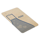 Whimsical Beaker Premium Magnet, Blue Magneet (Rechterzijde)