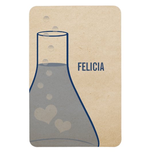 Whimsical Beaker Premium Magnet, Blue Magneet (Verticaal)