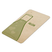 Whimsical Beaker Premium Magnet, Green Magneet (Linkerzijde)