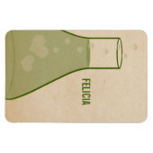 Whimsical Beaker Premium Magnet, Green Magneet (Horizontaal)