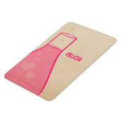 Whimsical Beaker Premium Magnet, Roze Magneet (Linkerzijde)