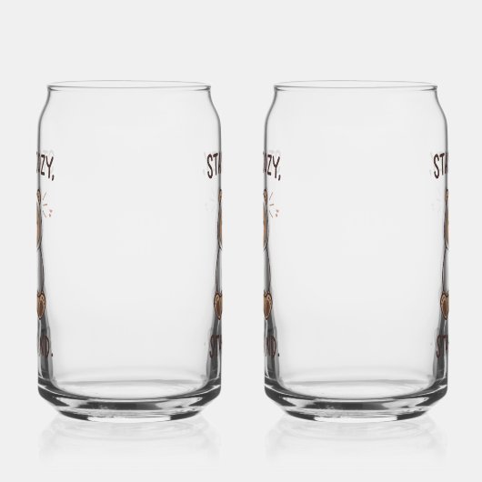 Whimsical Bear with Positive Kindness Quote Blikvorm Glas (Rechts)