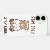 Whimsical Bear with Positive Kindness Quote Case-Mate iPhone Case (Achterkant (horizontaal))