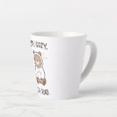 Whimsical Bear with Positive Kindness Quote Latte Mok (Rechterhoek)