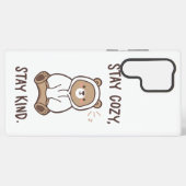 Whimsical Bear with Positive Kindness Quote Samsung Galaxy Hoesje (Achterkant horizontaal)