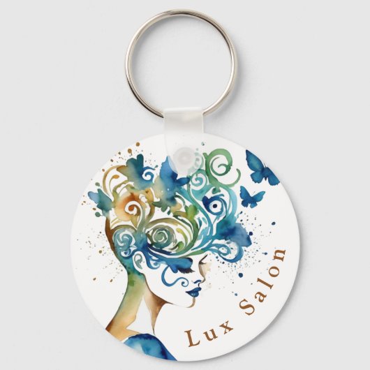 Whimsical Beauty Custom Salon Sleutelhanger (Voorkant)