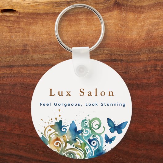Whimsical Beauty Custom Salon Sleutelhanger (Achterkant)