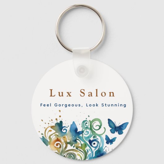 Whimsical Beauty Custom Salon Sleutelhanger (Achterkant)