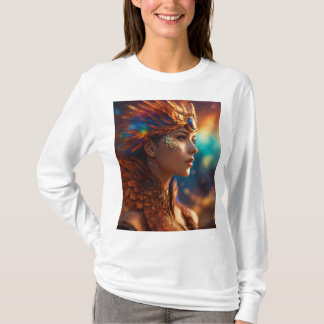 "Whimsical Beauty: op kunst geïnspireerde eleganti T-shirt