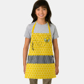 Whimsical Bee and Honeycomb Persoonlijk Schort (Insitu)