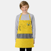 Whimsical Bee and Honeycomb Persoonlijk Schort (Gedragen)