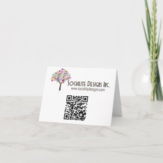 Whimsical Bee Baby shower Bedankt (Achterkant)