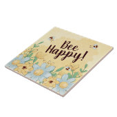 Whimsical Bee Happy Tegeltje (Zijkant)