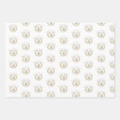 Whimsical Bee Wreath Trio Inpakpapier Vel (Voorkant 2)