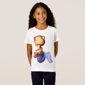 Whimsical Beer Zeemeermin Halloween Kinder T-shirt (Voorkant volledig)