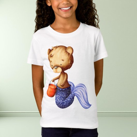 Whimsical Beer Zeemeermin Halloween Kinder T-shirt