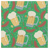 Whimsical Beers & Brats Stof (Close Up)