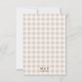 Whimsical Beige Woodland Hare Bunny Save The Date (Achterkant)